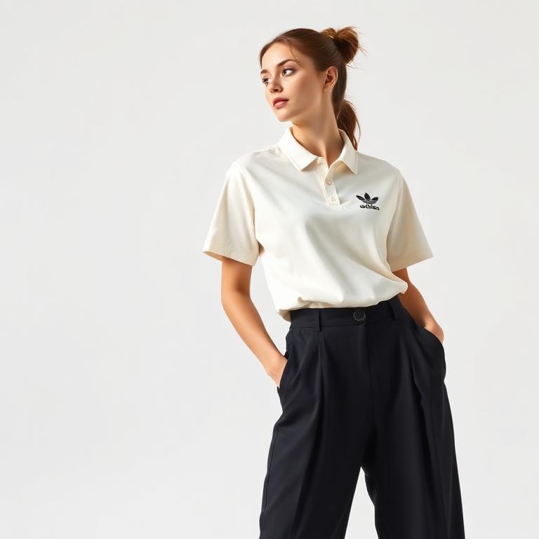 Polo Seasonal Essentials Colorpop com Estampa Bordada